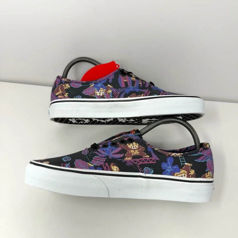 Vans x Nintendo Donkey Kong Authentic Shoe Sneaker Women’s Sz 8.5 Limited Ed NEW - Picture 4 of 8